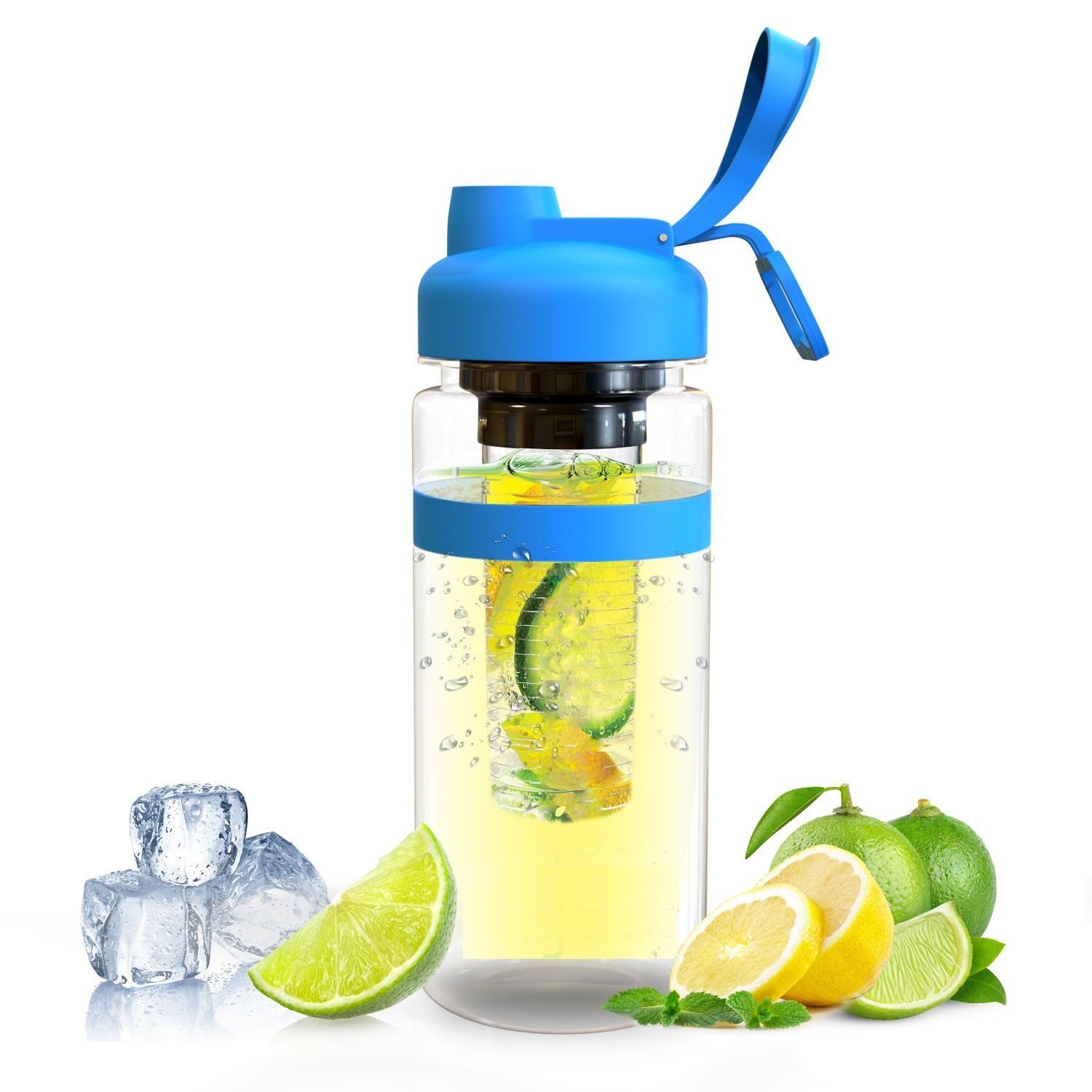 Healthful Hydration Large 32 OZ Infuser Water Bottle Flavor Infusion