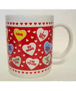 Mug Valentine Candy Hearts Novelty Mug Hallmark Cards, Inc. Drinkware 10... - $17.10
