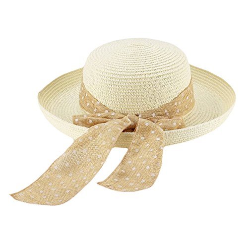 George Jimmy Outdoor Cycling Sunscreen Hat Beach Fashion Straw Sunhat for Women-