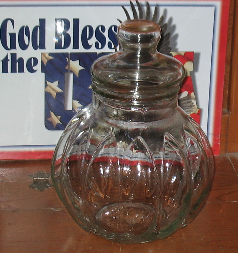 Antique Vintage Large Glass Apothecary Candy Jar Other