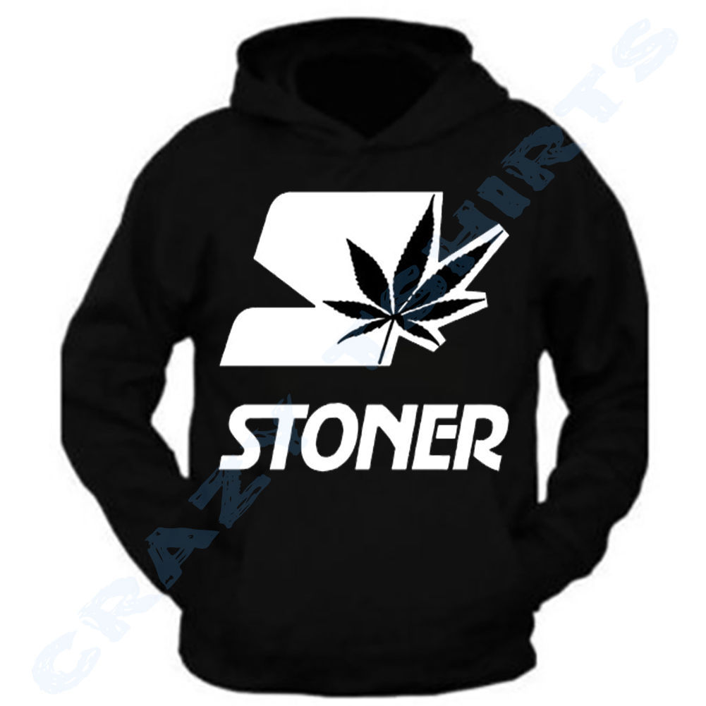 White Marijuana Leaf American Tee Stoner Joint Weed 420 T-Shirt Adult  Hoodie