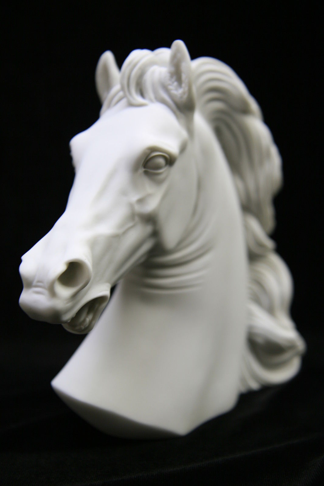 Horse Head Bust Italian Statue Sculpture Figure Figurine Vittoria Made
