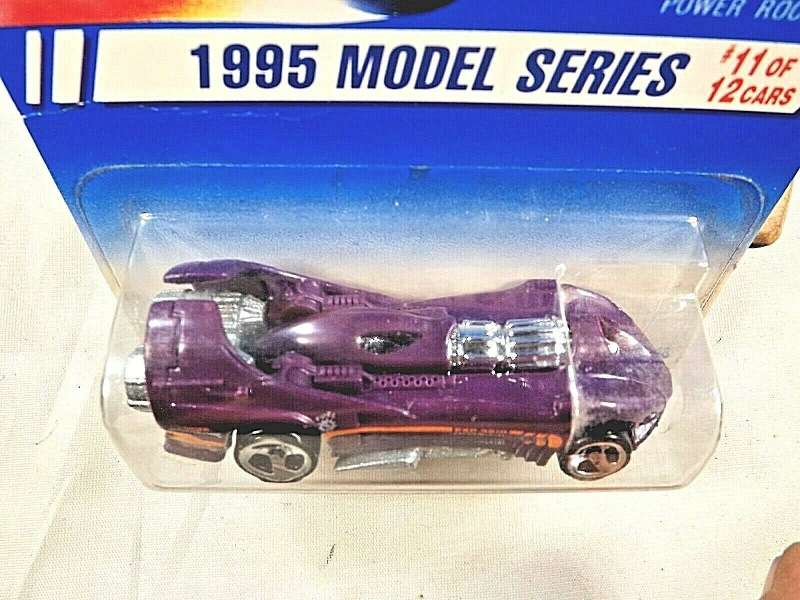 1995 Hot Wheels #351 Model Series 11/12 POWER ROCKET Purple w/Chrome 5 Sp-Varia 