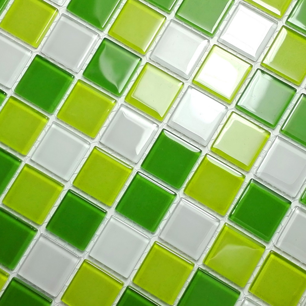 Fresh Green - 3-Dimensional Mosaic Decorative Wall Tile(2PC)