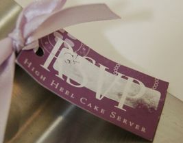 Wild Eye Designs High Heel Cake Server Silver Glitter Removable Heel image 5