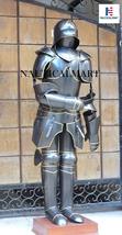 15th Century Gothic Knight Full Suit of Armor Great Knight Wearable Costume, Pla