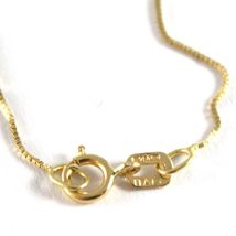 18K YELLOW GOLD CHAIN NECKLACE 0.5 mm MINI VENETIAN LINK 15.75 IN. MADE IN ITALY image 4