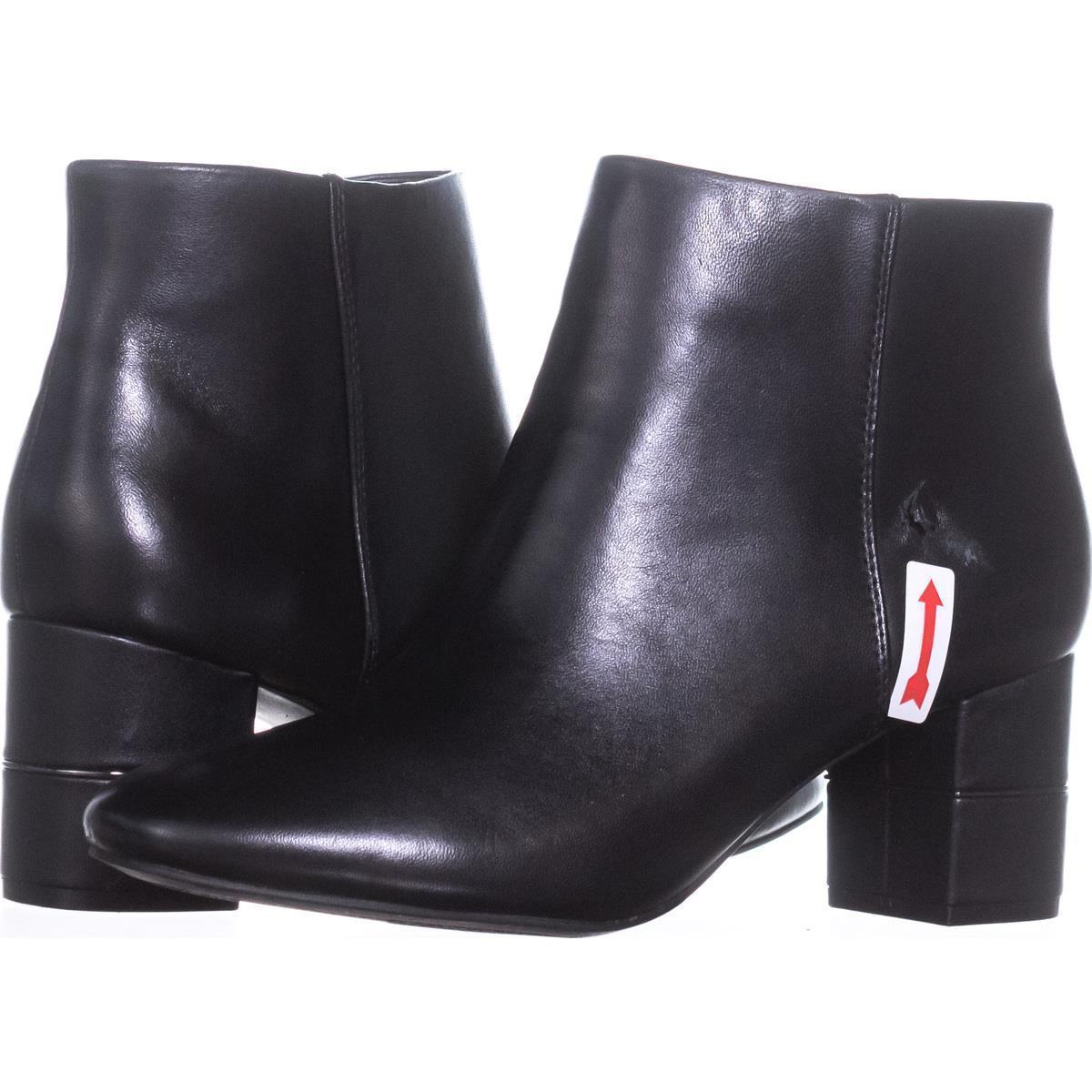 block heel ankle booties