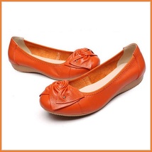 Casual Genuine Leather Ballerina Style Slip On Flat Sole Shoes In Six Colors image 3