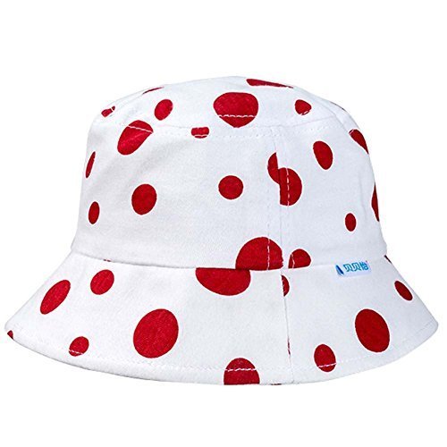 Red Dots Comfortable Sun-Resistant Cotton Infant Hat Ventilate Baby Cap