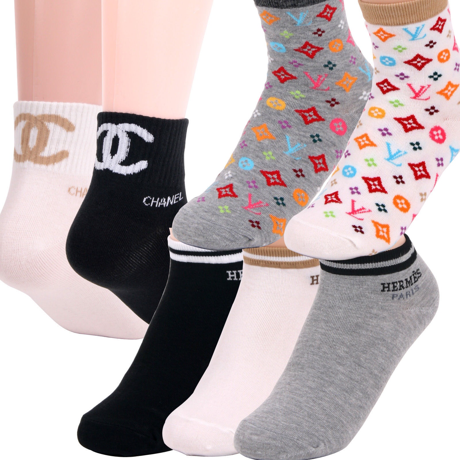 Rare Luxury Pattern Socks Girls Womens Cotton Fashion Sock Unique