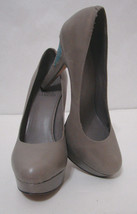 VINCE CAMUTO Pumps Gray Leather Platform Stiletto Heel Platform 9.5B - $89.99