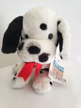 Commonwealth Animal Alley Dalmatian Puppy Dog Plush Stuffed Animal Red Bow  - $34.63