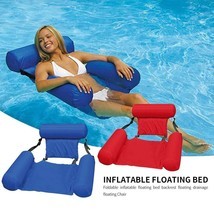 PVC Summer Inflatable Foldable Floating Row Swimming Pool Water Hammock ... - £29.45 GBP