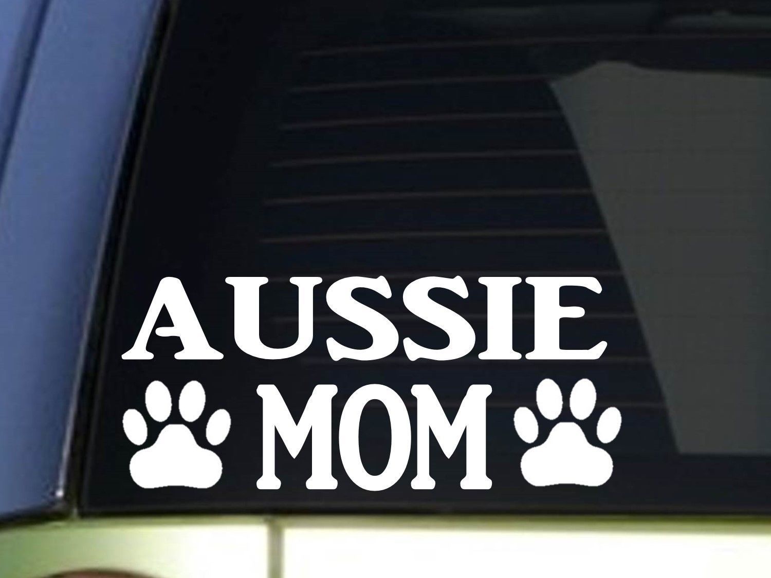 Aussie Mom sticker *H359* 8.5 inch wide vinyl australian shepherdl