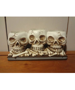 Skull Trio Tea Light Holder - $12.11