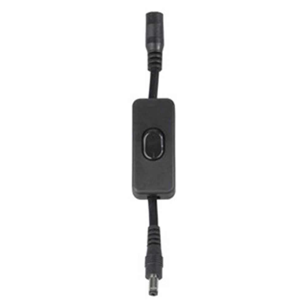 Jaycar Inline Low Voltage Switch with Plug and Socket (2.1mm) Cables