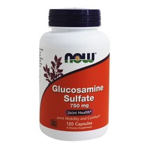 NOW Foods Glucosamine Sulfate (Superior Joint Support) 750 mg., 120 Caps... - $15.29