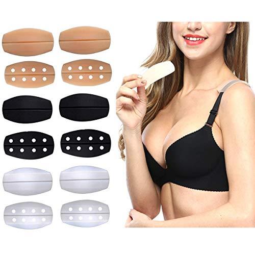 Silicone bra strap cushion nonslip Soft shoulder dents AntiSlip strap 6Pair Cushions & Pads