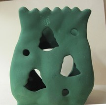 Ceramic Xmas Luminaries Green NIB - $9.04
