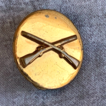 US Army Enlisted Infantry Collar Disc Cross Rifles Military Lapel Pin Brooch - $22.99