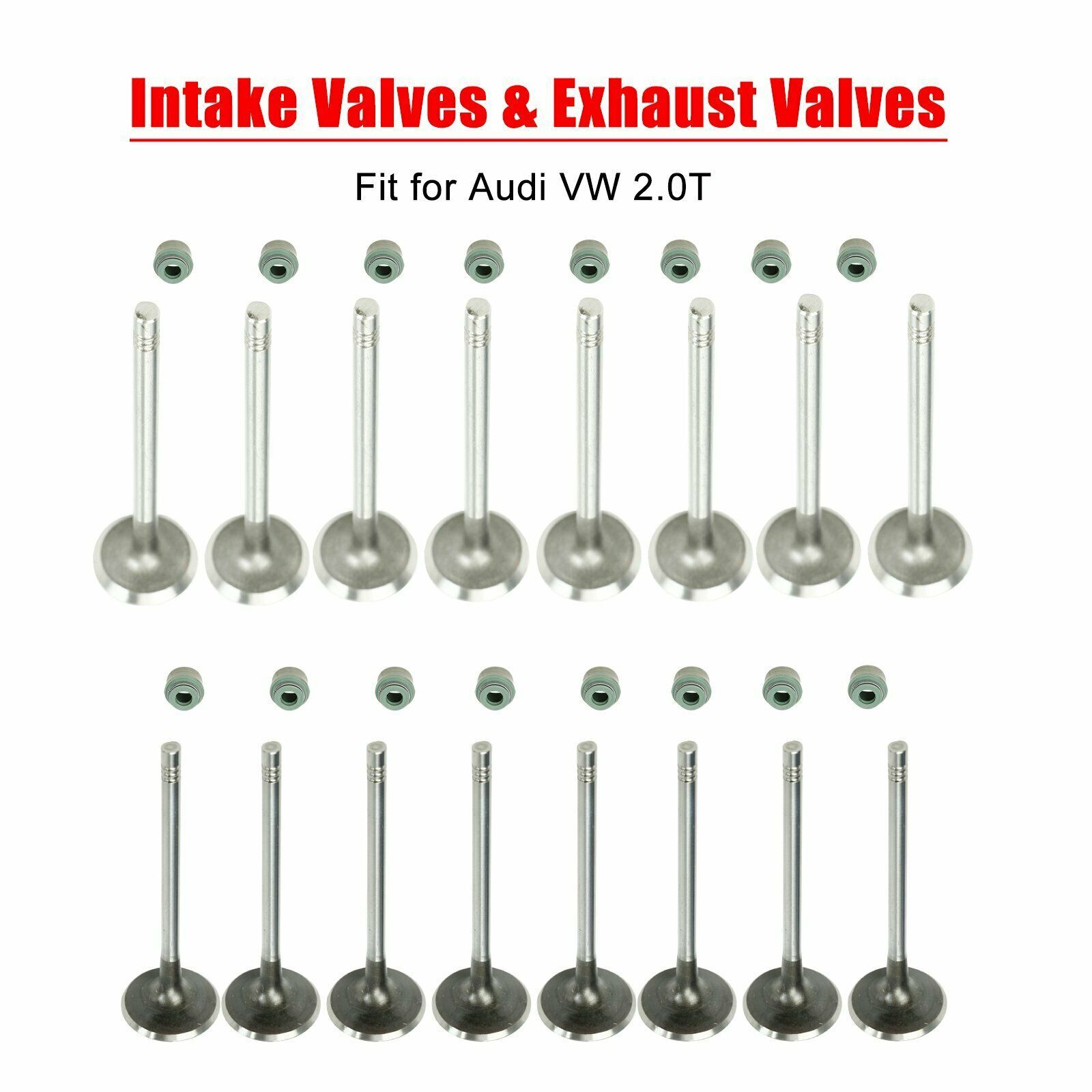 Engine Intake Valves & Exhaust Valves 16pc Kit Fit for Audi VW 2.0T