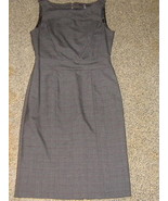 H & M * Womens sz 6 dark gray plaid DRESS - $15.40