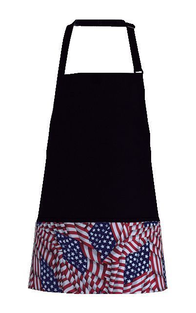 Primary image for USA Flag Restaurant Bib Apron Baker Butcher Adjustable Neck Strap USA New
