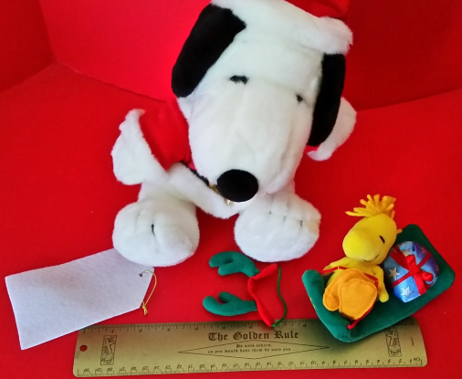 snoopy christmas plush