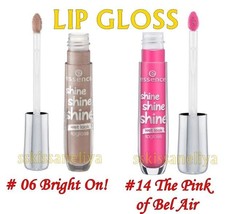 Essence Shine Shine Shine 5ml LipGloss # 06 Bright On! #14 The Pink of Bel Air - $8.87
