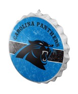 Carolina Panthers Distressed Bottle Cap Sign 12.5&quot; FOCO - $25.73