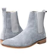 Handmade Men&#39;s Gray Suede High Ankle Chelsea Boots - $149.99+