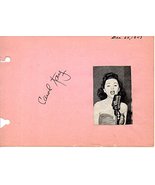 Carol Kay Signed Autographed Vintage Autograph Album Page - $24.74