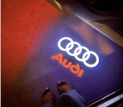 Audi Logo LED Door Light Projector (2 Set of 4 Pieces) - $30.00