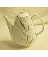Ceres Coupe by Easterling Coffee Pot &amp; Lid 6 Cup Gray Wheat Germany Vint... - $89.09