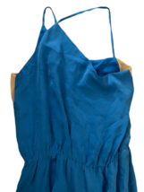 NWT New Women Mason Blue One Shoulder Asymmetric Silk Dress Sz 6 $450 Made USA image 2