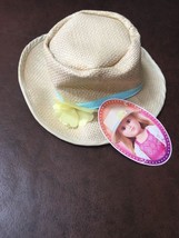 My Life Straw Fedora Hat Fits American 18 Inch Girl Doll - $16.82