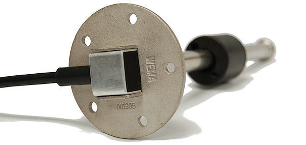 SPUN ALUMINUM GAS TANK 8 INCH SITE GAUGE WITH WELD-ON ALUMINUM MOUNTING BUNG