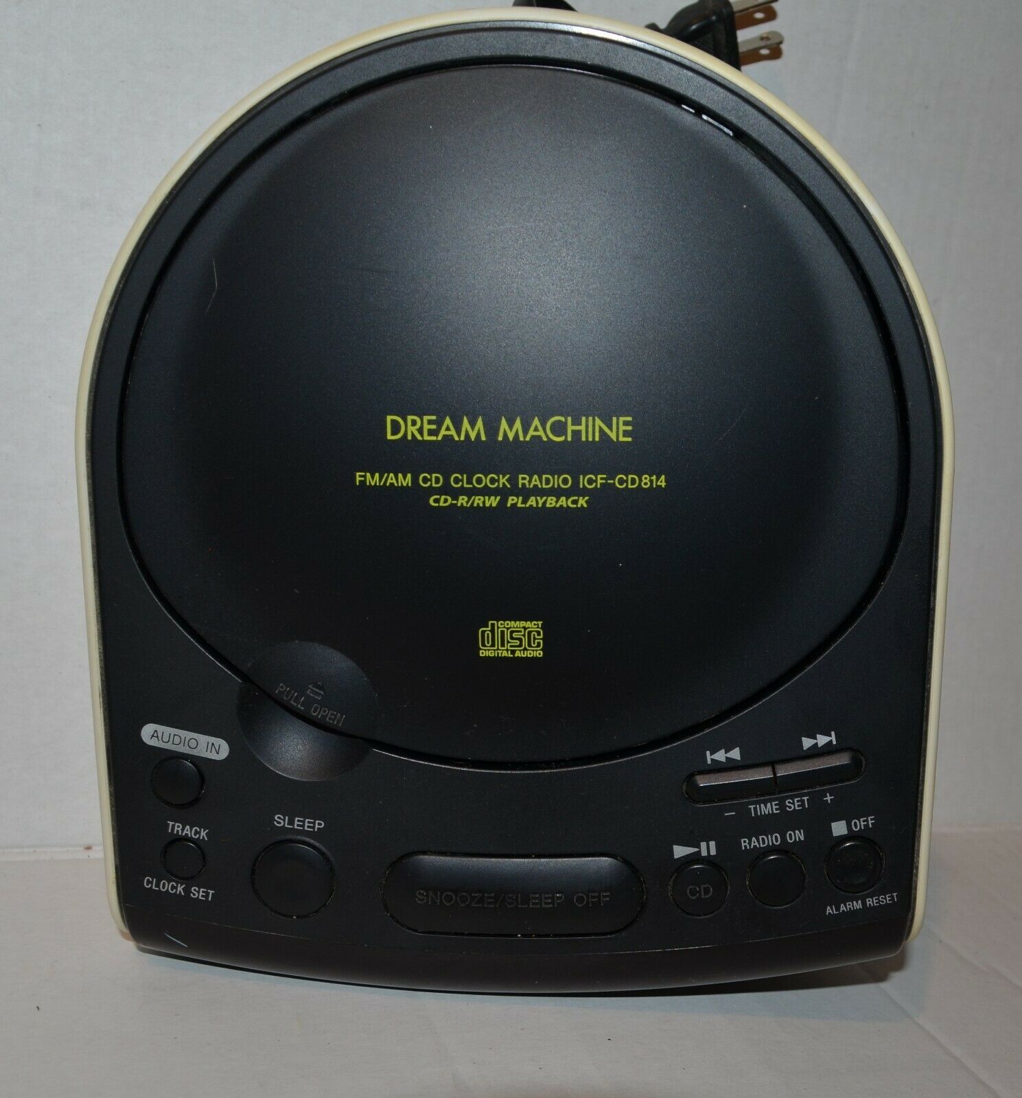 Sony ICFCD814 Dream Machine Stereo CD Clock AM FM Radio Dual Alarm Aux