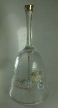 Gorgeous Fenton 50th Anniversary Bell Excellent Condition Flowers With Gold trim - $18.65