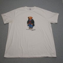 Ralph Lauren Polo Bear T-shirt Mens 3XLT Short Sleeve White Crewneck Fits 28x33 - $39.00