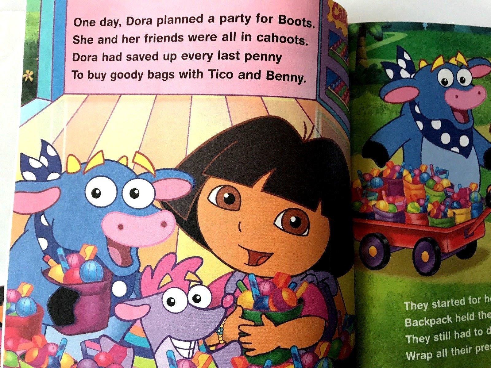 Scholastic Nick Jr. Dora The Explorer Hardback Book A Birthday for ...