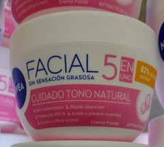 NIVEA FACIAL 5 CUIDADO ACLARADO NATURAL CREMA / CLARIFYING CREAM SPF 15 ... - $16.44