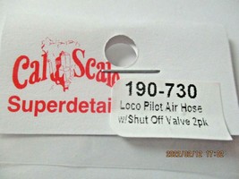 Cal Scale # 190-730 Loco Pilot Air Hose w/Shut Off Valve 2 Pack HO Scale image 2