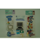 Set of 3 dimensional stickers - theme going to college - $8.99