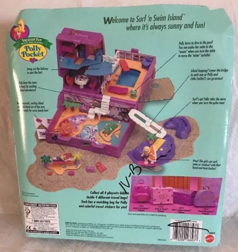 polly pocket surf and swim island