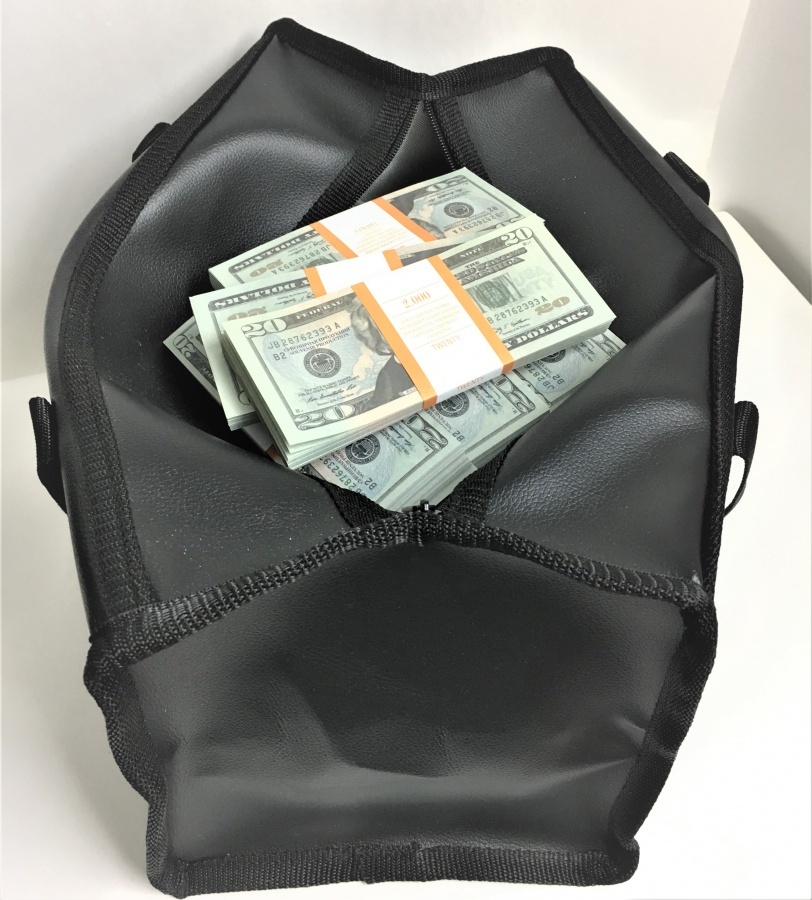 COPY FAKE money Bag with money 