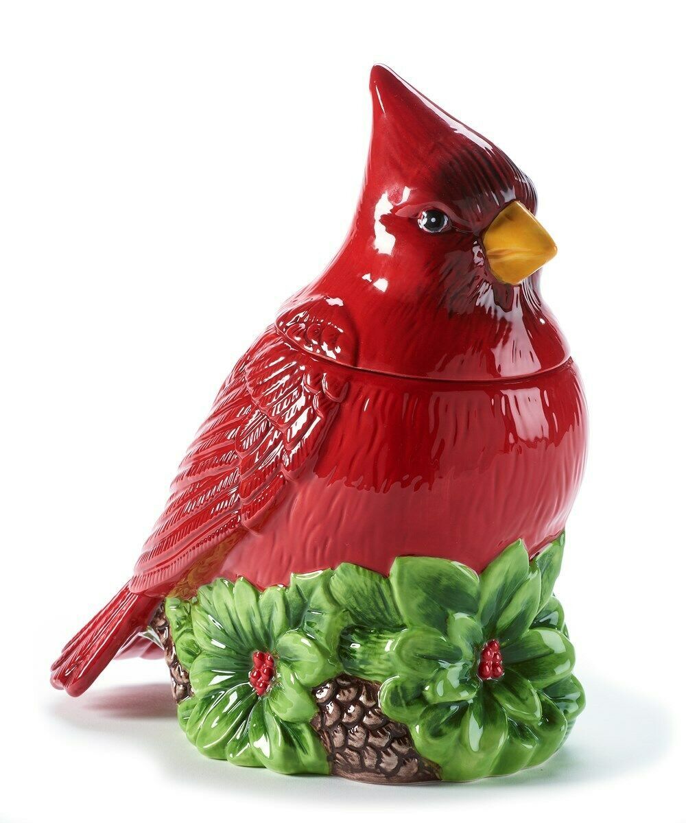 Red Cardinal Cookie Jar 11