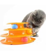 3 Layer Funny Cat Toy Plastic Tower Interactive Track Ball Playing Game AU - $29.58