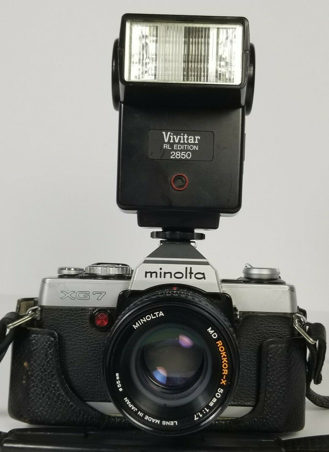 Minolta XG7 35mm Camera With MD RokkorX 50mm 11.7 Lens Film Cameras